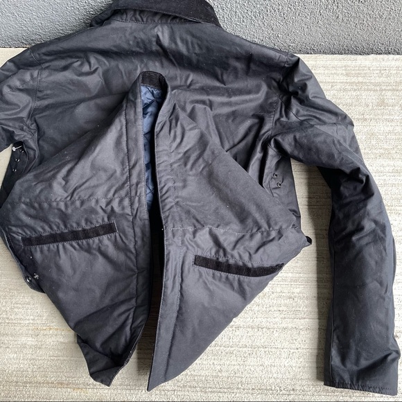 Barbour Fawden Men's Waxed Jacket in Dark Navy- size S #WAX82 - Picture 8 of 12